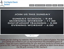 Tablet Screenshot of fbcdecherd.com